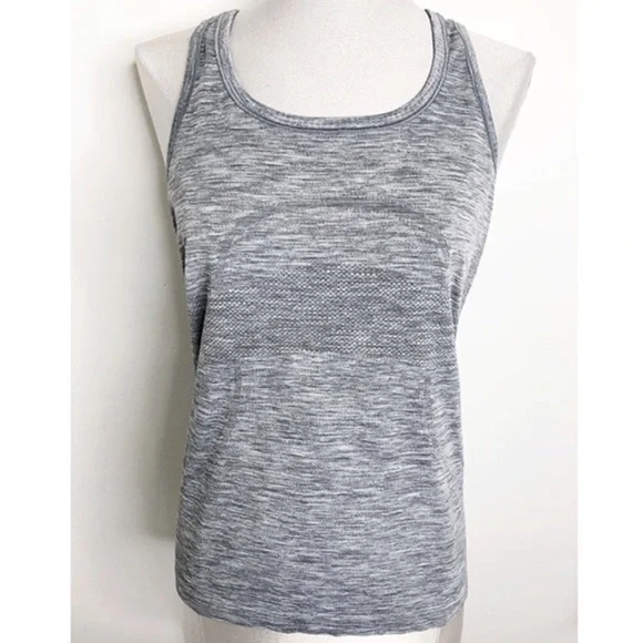 Lululemon Swiftly Tech Racerback in Slate /White 8 - Picture 3 of 14